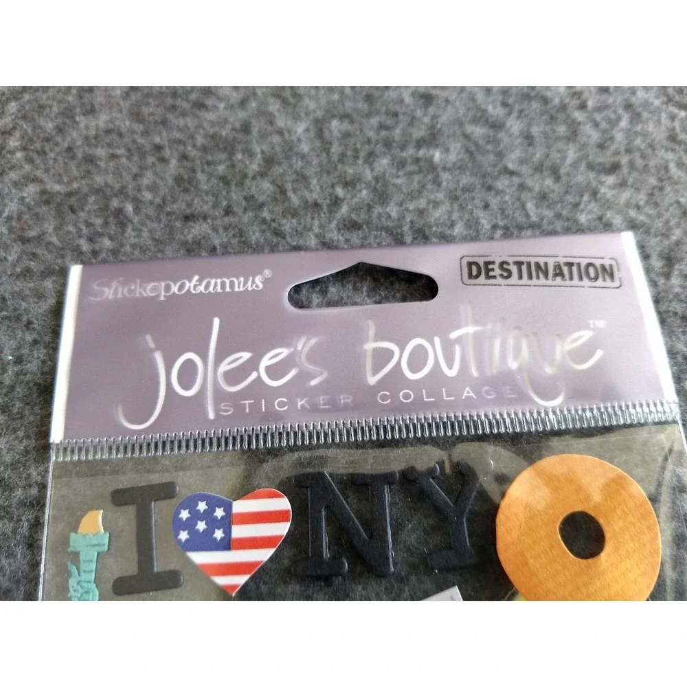 Jolee's Boutique & Sandylion Travel Stickers Scrapbooking Boston DC NY Lot/7 NEW